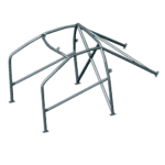 Robust CAN-AM Maverick 2014 roll cage with roof support for off-road racing safety.