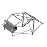 Subaru Impreza roll bar with homologation for racing, designed for safety and performance.