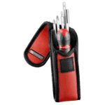 Facom PROTWIST 3-in-1 screwdriver set with red and black handle in a compact carrying case.