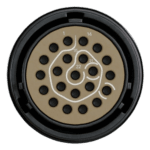 Close-up of a professional-grade airsoft or paintball grenade with numbered zones for accurate targeting and detonation.