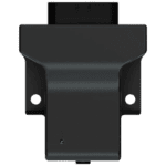 Black Grand Prix Racewear electronic device with connector port, designed for motorsport safety equipment.