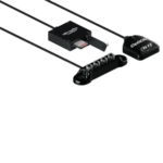 Grand Prix Racewear electronic racing accessories including a sensor, receiver, and mounting bracket for motorsport telemetry.