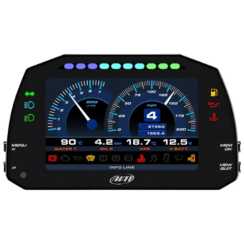 AiM MXP 1.3 Strada 6" TFT Dash Display with Race Icons