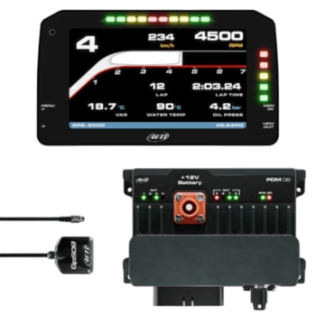 AiM PDM8 With 6 Race Icons Display GPS Data Logging Kit