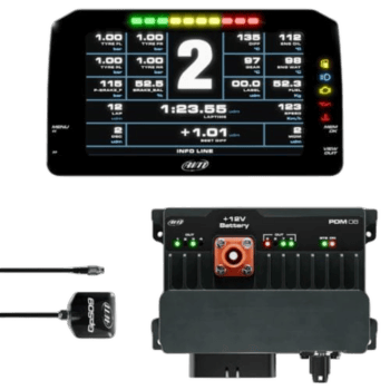 AiM PDM8 With 6 Road Icons Display GPS Data Logging Kit