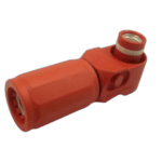 Red Grand Prix Racewear safety connector for motorsport safety equipment.