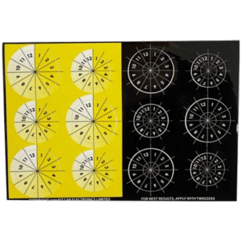 AiM 10 Channel Sticker Sheets for Wireless Steering Wheel Plate