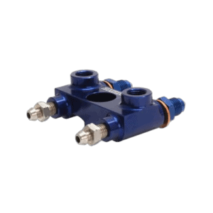 Blue Grand Prix Racewear racing component with metal fittings, designed for motorsport applications.