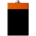 Orange and black racing fuel canister used in Grand Prix racewear for motorsport safety and performance.