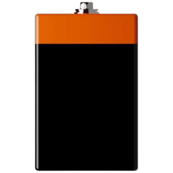 Orange and black racing fuel canister used in Grand Prix racewear for motorsport safety and performance.