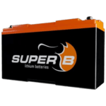 Super B lithium batteries for motorsport and racing applications, high-performance power source for Grand Prix racewear.