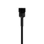 Close-up of a black microphone with a cylindrical head and slim body, suitable for racing commentary or broadcasting.