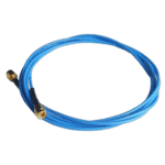 Blue high-quality racing data cable with gold-plated connectors for Grand Prix Racewear equipment.