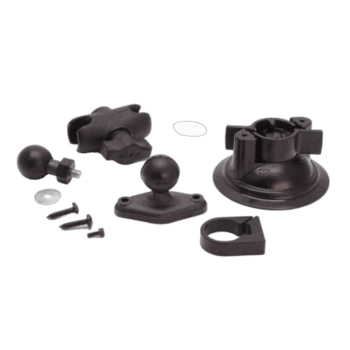 Racewear mounting accessories including ball mounts, clamps, and screws for Grand Prix racing suits and gear.