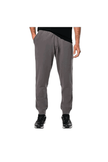Men's grey racing joggers with black accents, ideal for motorsport enthusiasts and racewear fans.