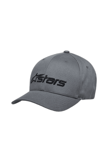 Grey Grand Prix Racewear cap with black 'Stars' logo, designed for motorsport enthusiasts and racers.