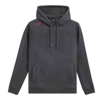 Grand Prix Racewear black hoodie with logo, ideal for motorsport enthusiasts and racing fans.