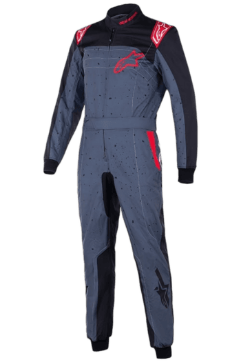 Grand Prix Racewear racing suit designed for motorsport enthusiasts, featuring durable materials and vibrant red and blue accents for optimal performance and style.