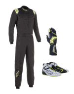 Grand Prix Racewear racing suit, gloves, and shoes for motorsport safety and performance.