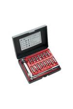 A comprehensive set of precision screwdriver bits and tools in a black case, ideal for detailed mechanical and electronic work.