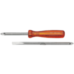 Facom multiblade screwdriver with orange handle and metal blades, ideal for precision screwdriving tasks.
