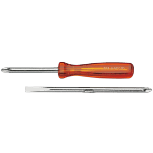 Facom multiblade screwdriver with orange handle and metal blades, ideal for precision screwdriving tasks.