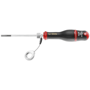 Facom PROTWIST screwdrivers with milled blades for slotted head screws, featuring ergonomic handles and precision tips.