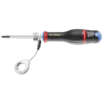 Facom AND.SLS PROTWIST Pozidriv screwdriver with round blade and ergonomic handle for precision work.