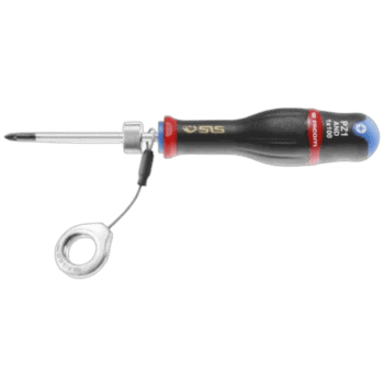 Facom AND.SLS PROTWIST Pozidriv screwdriver with round blade and ergonomic handle for precision work.