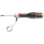 Facom ANP.SLS PROTWIST screwdriver with round blade for Phillips screws, featuring ergonomic handle and magnetic tip.