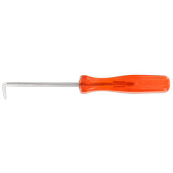 Grand Prix Racewear right angle hook with orange handle and metal hook for automotive or industrial use.
