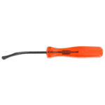 Facom curved spatula AR.PSPC with orange handle and black flexible blade for precise work.