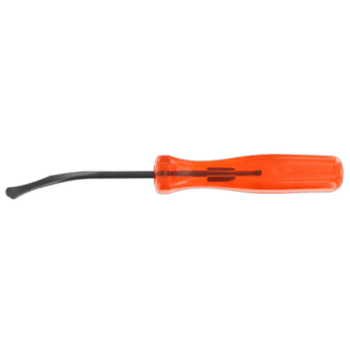Facom curved spatula AR.PSPC with orange handle and black flexible blade for precise work.