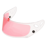 Arai GP-7 Series Anti Fog Visor With Pink Insert - Light Smoke