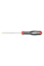 Proxxon precision screwdriver with red and black handle and metal shaft, ideal for detailed mechanical work.