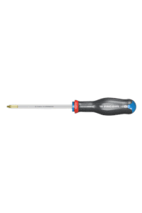 Facom screwdriver with a black handle and a yellow tip, suitable for precision work and mechanical repairs.