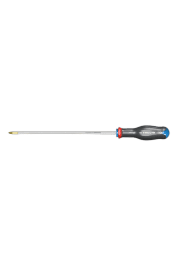 Precision screwdriver with ergonomic handle and magnetic tip for detailed mechanical work, ideal for electronics and small repairs.