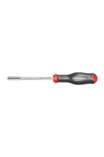 FASCOM screwdriver with red and black handle and metal shaft, ideal for precision tasks.