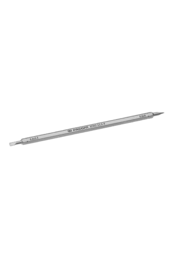 Facom 1/4 inch slotted bar with 3.5-4mm capacity, 175mm length, ideal for precision mechanical work.
