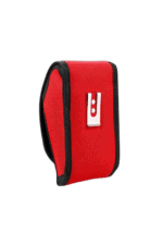 Red and black Grand Prix Racewear gear bag with logo, ideal for motorsport enthusiasts and racers.
