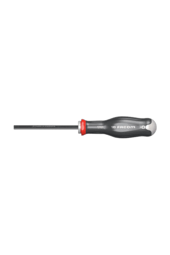 Precision Phillips screwdriver with ergonomic handle for professional racewear maintenance and repairs.