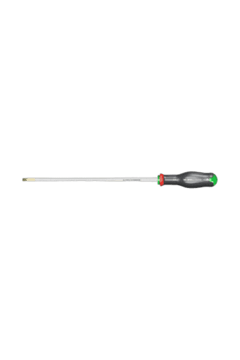 Precision screwdriver with ergonomic handle and magnetic tip, ideal for electronics and detailed repair work.