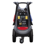 Facom heavy-duty 12V-24V starting booster with digital display and heavy-duty cables for vehicle jump-starting.