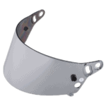 Motorcycle helmet visor for racing, featuring a sleek design and high-quality materials for safety and performance.