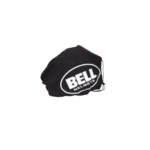 Bell Helmets racing helmet bag in black with white logo, ideal for storing racing gear and accessories.