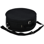 Black Grand Prix Racewear gear bag with adjustable strap and zippered compartments for motorsport accessories.