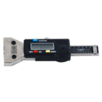 Digital caliper for precise measurement of racewear fabric and materials at Grand Prix Racewear.
