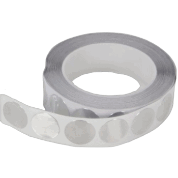 B-G Aluminium Self-Adhesive Foil Tape Discs – 12mm Diameter