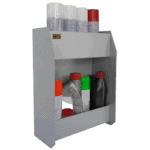 BG6053P B-G Small Two Shelf Fluid Cabinet - Powder Coated