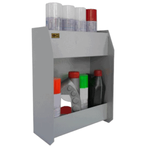 BG6053P B-G Small Two Shelf Fluid Cabinet - Powder Coated